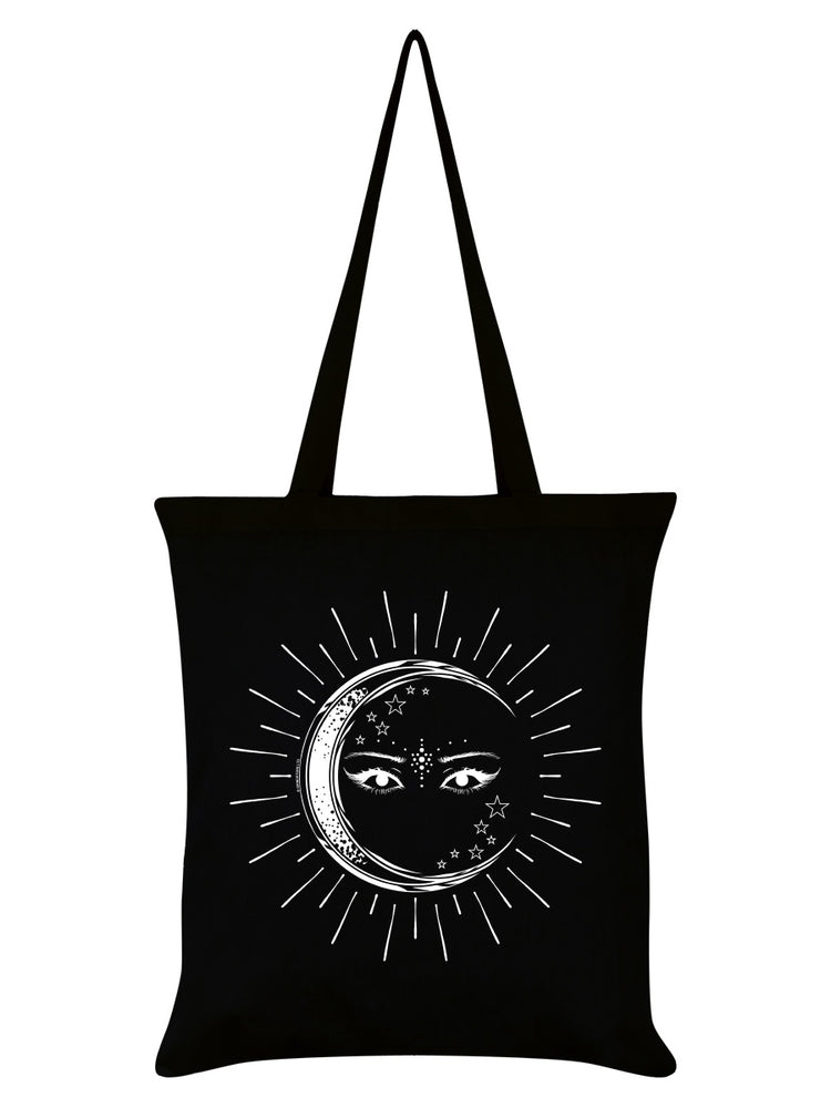 Eye of the Moon Black Tote Bag