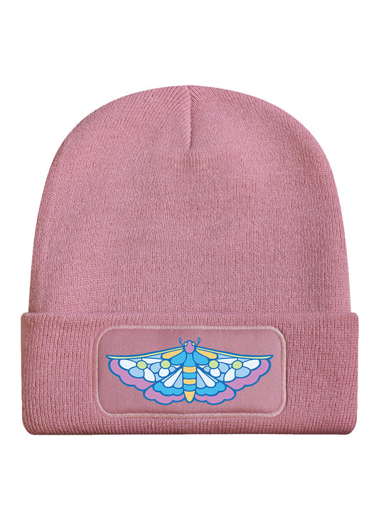 Moth Pale Pink Beanie