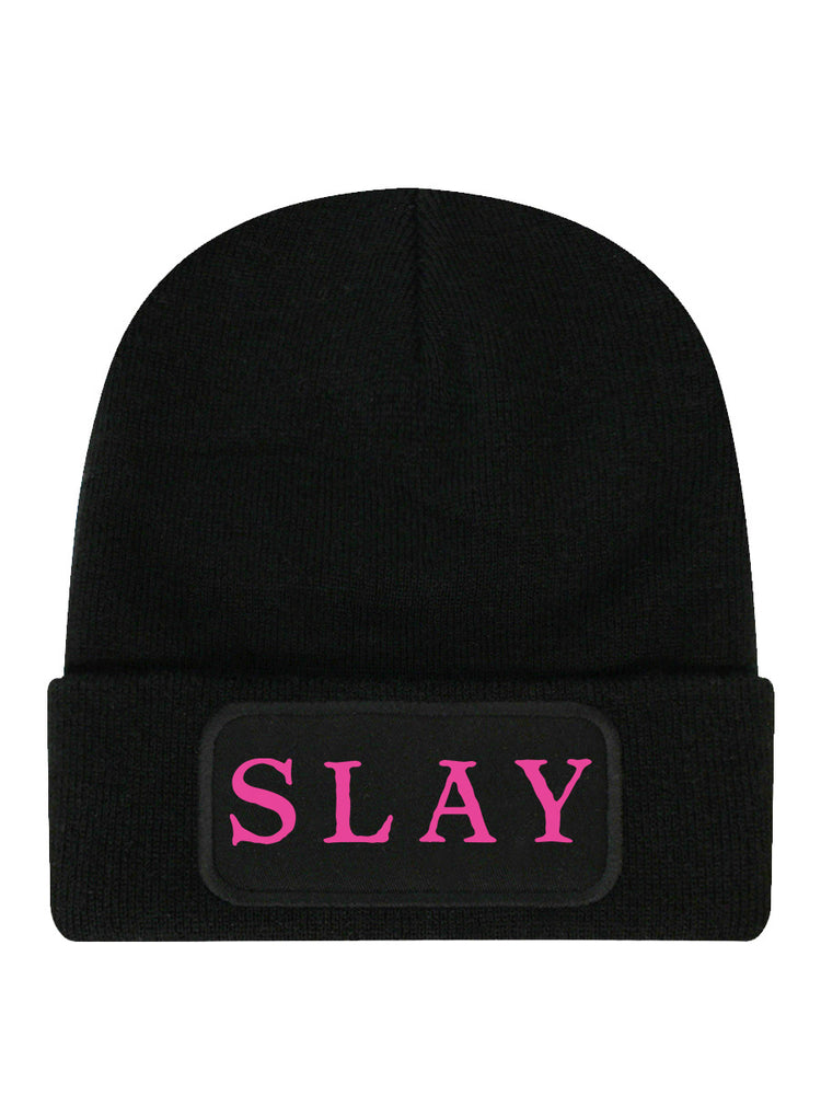 Slay Black Beanie