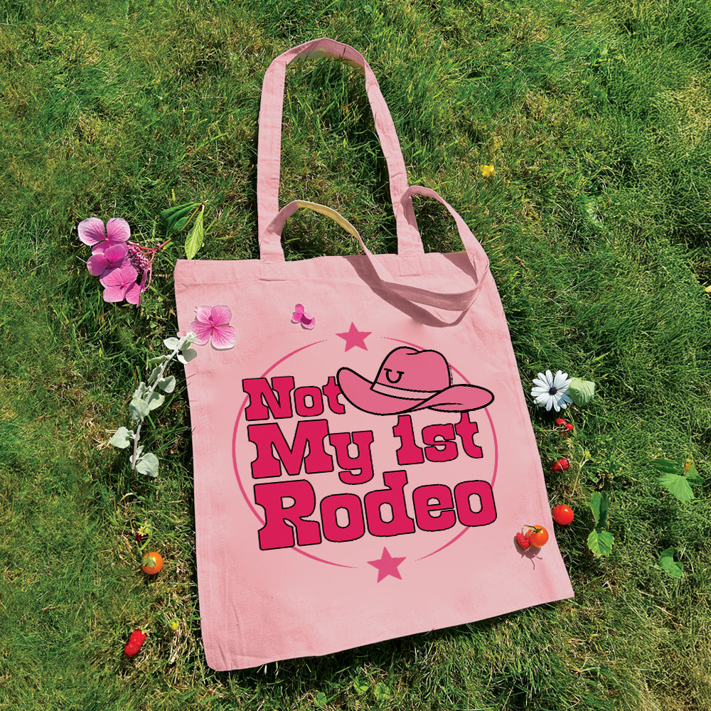 Not My 1st Rodeo Pale Pink Tote Bag