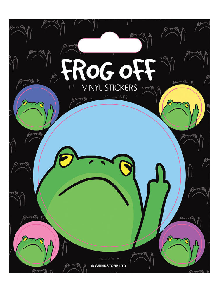 Frog Off Vinyl Sticker Set
