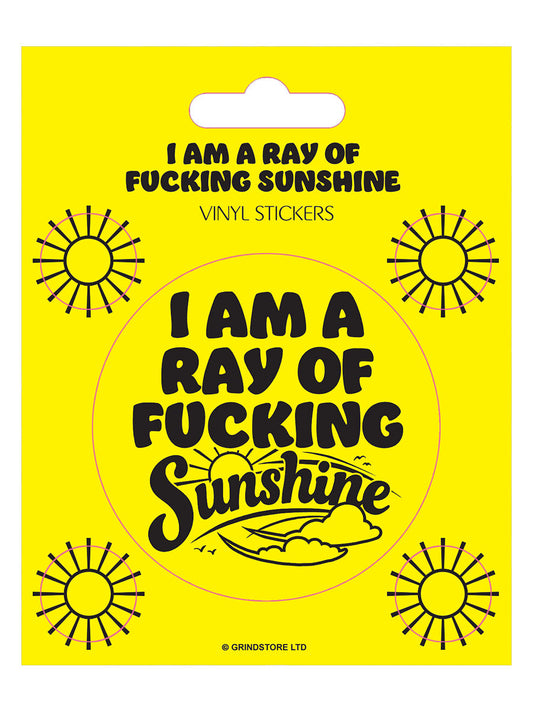I'm A Ray of Fucking Sunshine Vinyl Sticker Set