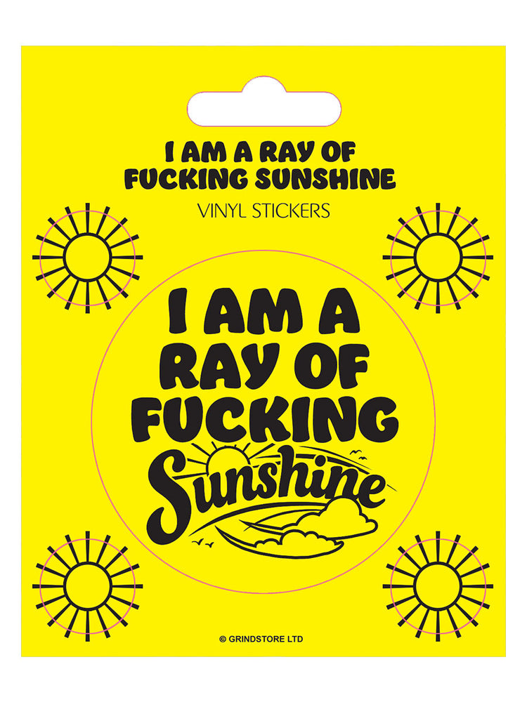 I'm A Ray of Fucking Sunshine Vinyl Sticker Set