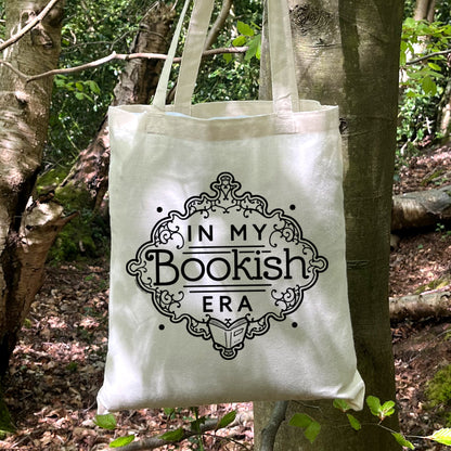 In My Bookish Era Cream Tote Bag