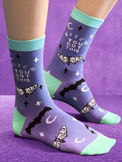 Twisted Soles You Got This Novelty Adult Socks (1 Pair) Size UK 3-7