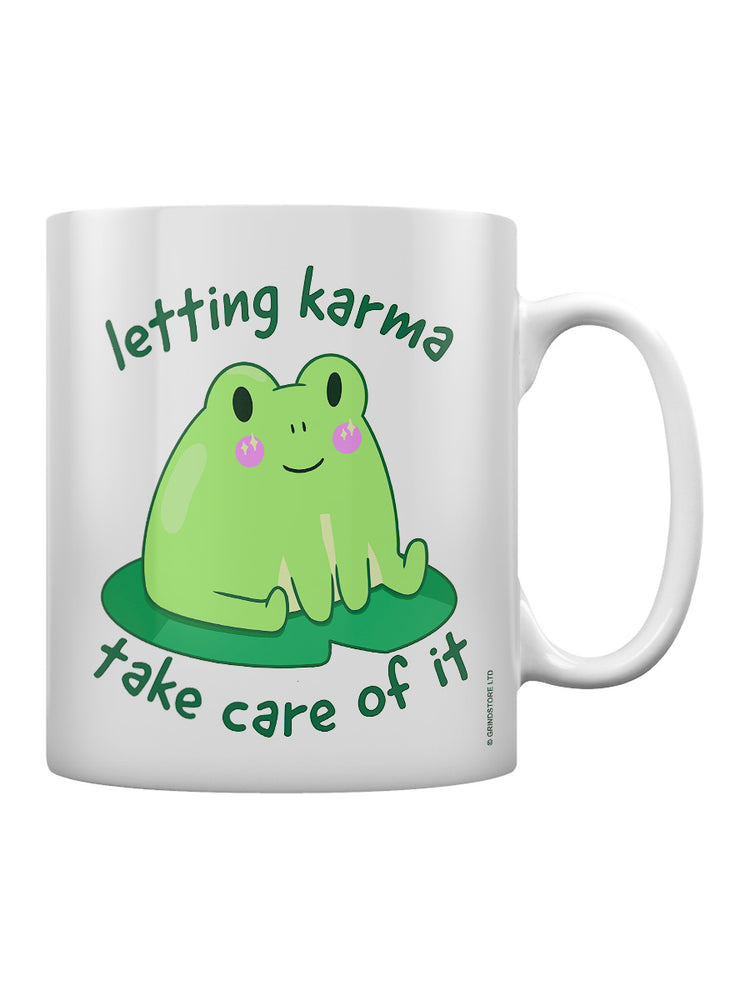 Letting Karma Take Care Of It Frog Mug