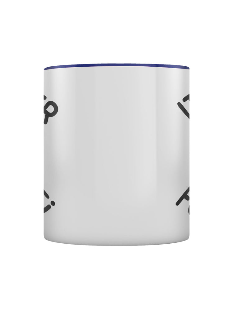 It's Hyper Focus Time Cat Blue Inner 2-Tone Mug