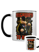 Playlist Pets Highway To Howl Black Inner 2-Tone Mug