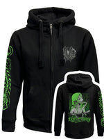 Pinku Kult Venom Black Zipped Premium Hoodie