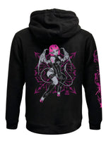 Pinku Kult Love Spell Black Zipped Premium Hoodie