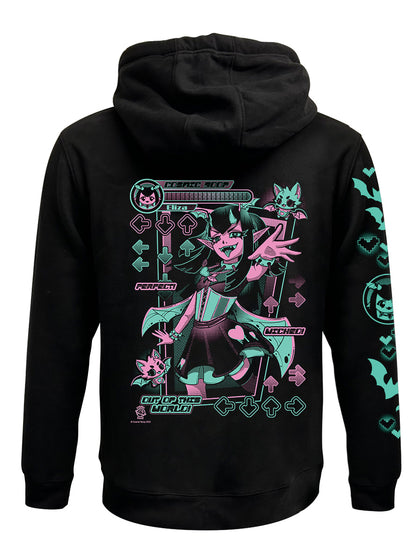Cosmic Boop DDR Black Zipped Premium Hoodie