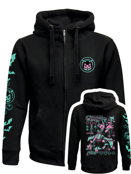 Cosmic Boop DDR Black Zipped Premium Hoodie