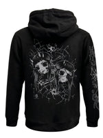Cosmic Boop Split Black Zipped Premium Hoodie