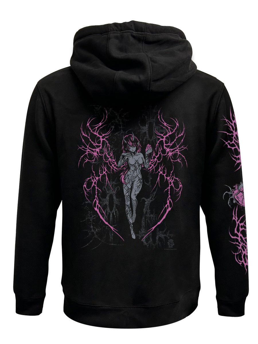 Cosmic Boop Shinzo Black Zipped Premium Hoodie