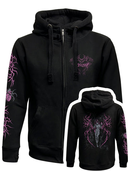 Cosmic Boop Shinzo Black Zipped Premium Hoodie