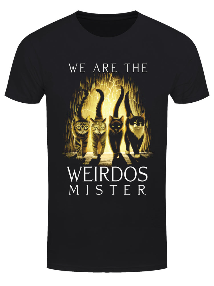 Horror Cats We Are The Weirdos Men's Black T-Shirt
