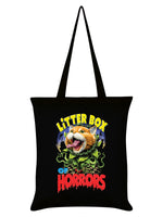 Horror Cats Litter Box of Horrors Black Tote Bag