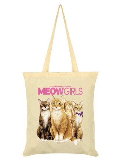 Horror Cats Meow Girls Cream Tote Bag