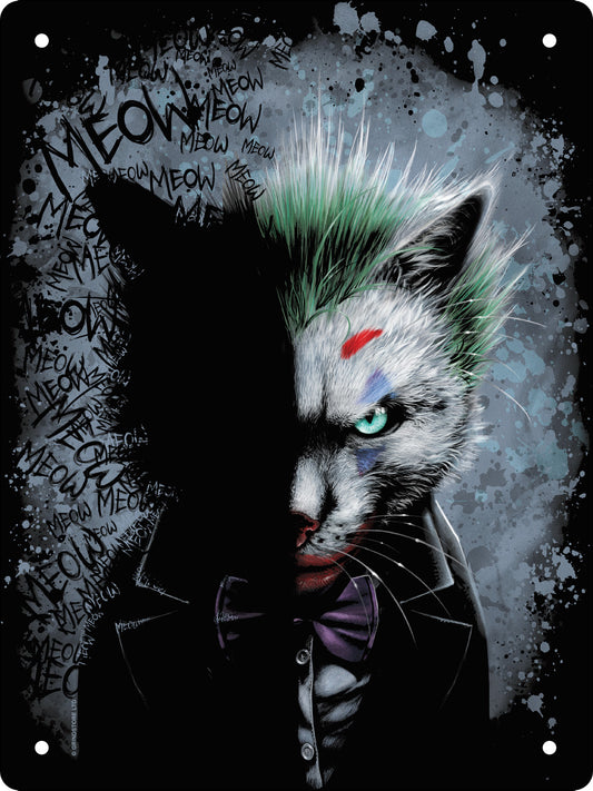 Horror Cats Meow, Meow, Meow! Mini Tin Sign