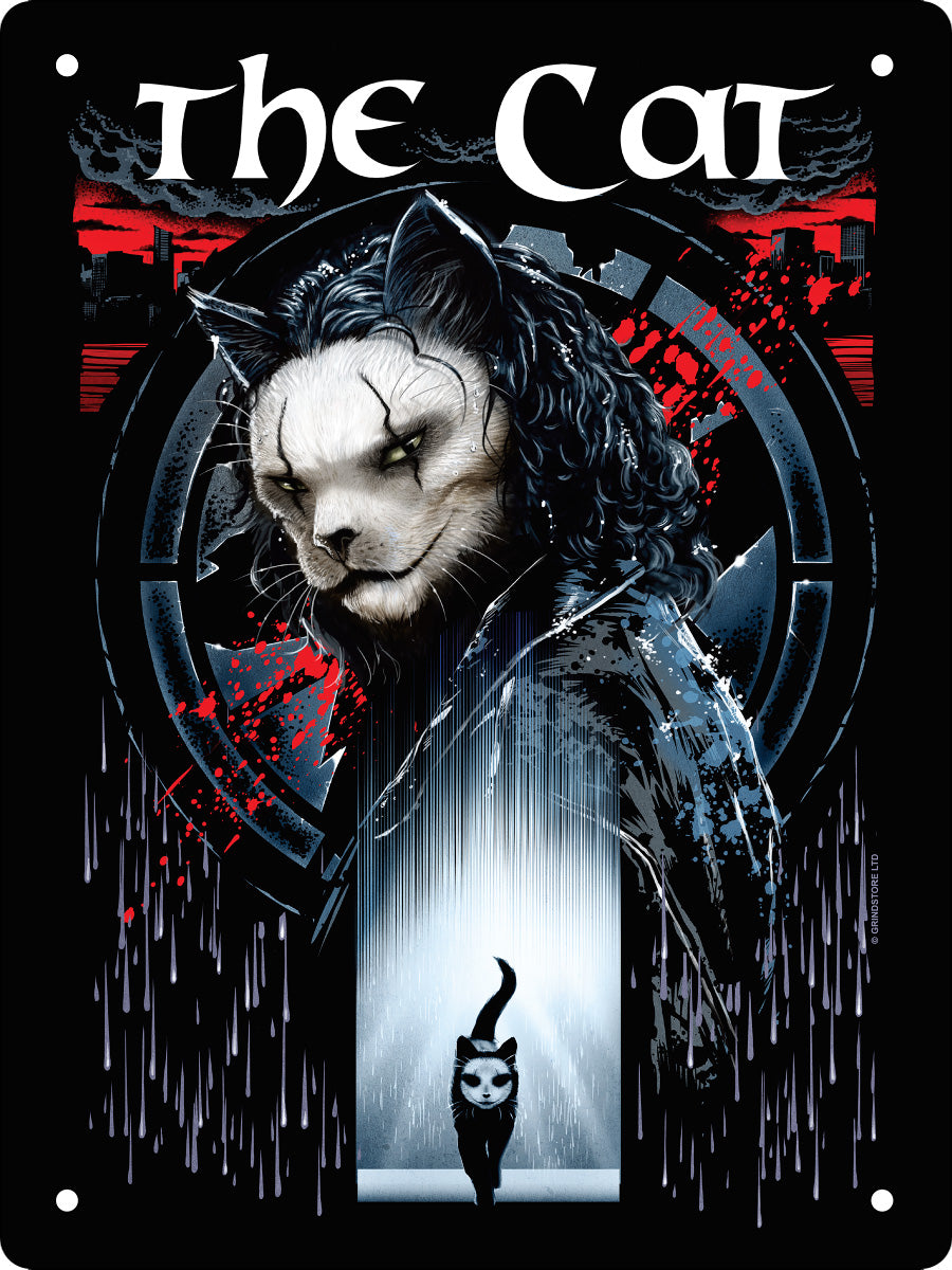Horror Cats The Cat Mini Tin Sign
