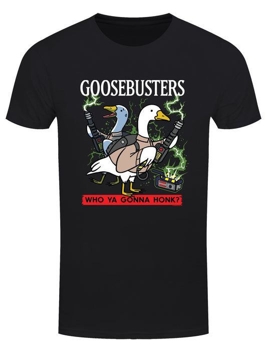 Silly Goosebusters Men's Black T-shirt