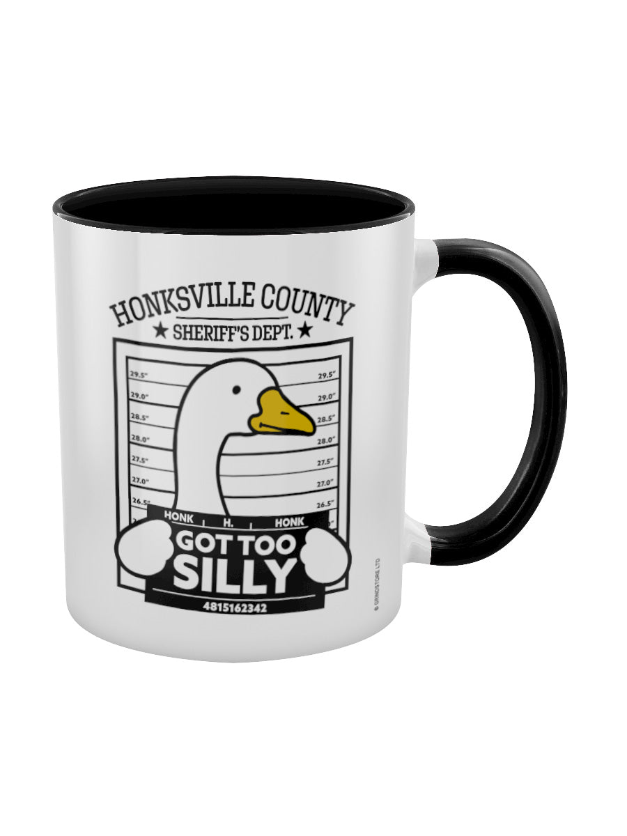 Silly Goose Got Too Silly Black Inner 2-Tone Mug