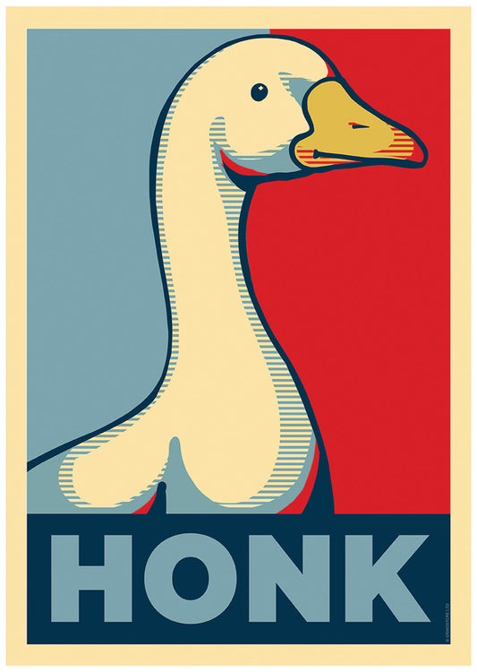 Silly Goose Honk Mini Poster