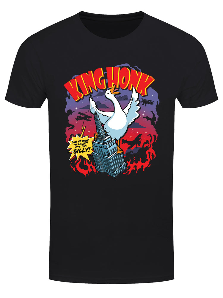 Silly Goose King Honk Men's Black T-Shirt