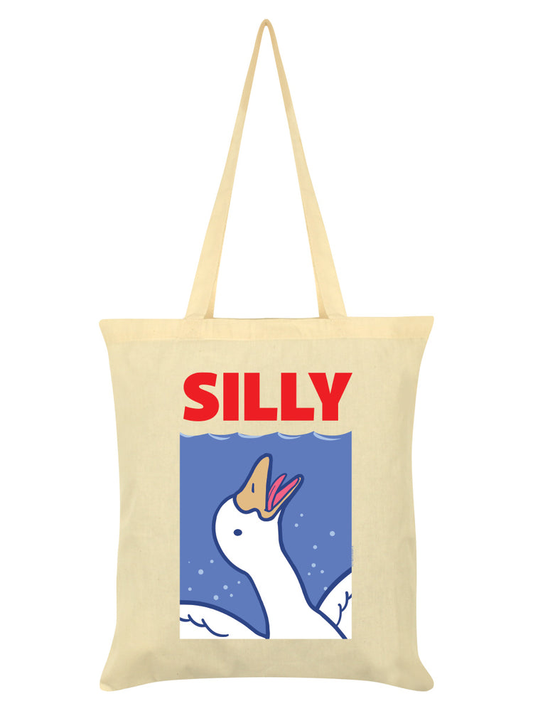 Silly Goose Don't Go Back In The Water Cream Tote Bag