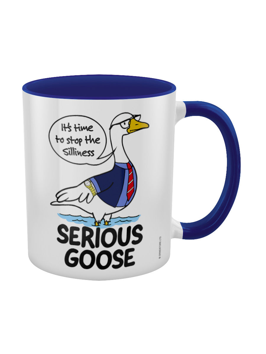 Silly Goose Got Serious Blue Inner 2-Tone Mug