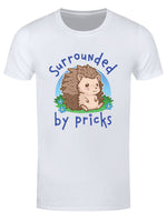 Surrounded By Pricks Men's White T-Shirt