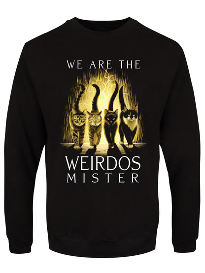 Horror Cats We Are The Weirdos Men's Black Sweatshirt