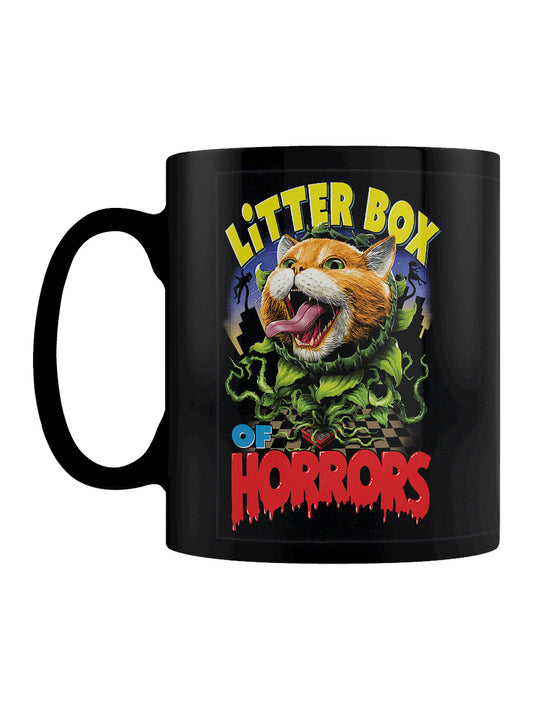 Horror Cats Litter Box of Horrors Black Mug
