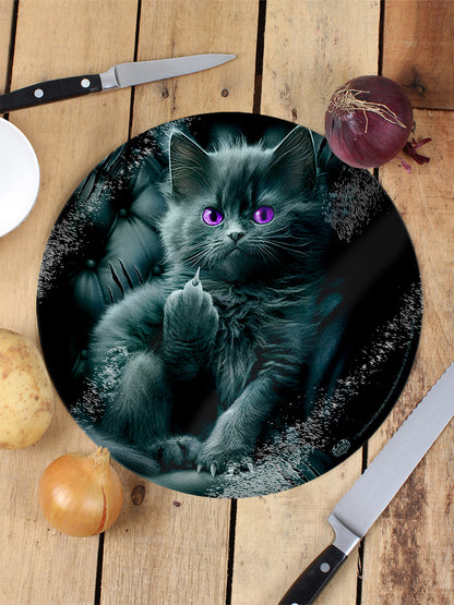 Spiral Cattitude Circular Chopping Board