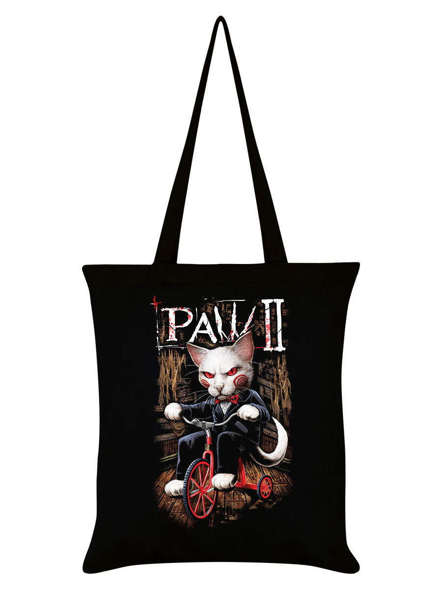 Horror Cats Paw 2 Black Tote Bag