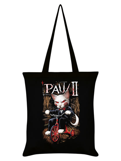 Horror Cats Paw 2 Black Tote Bag