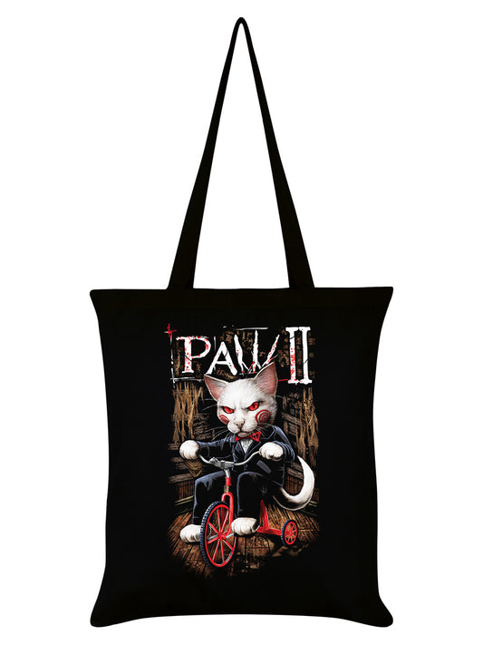 Horror Cats Paw 2 Black Tote Bag