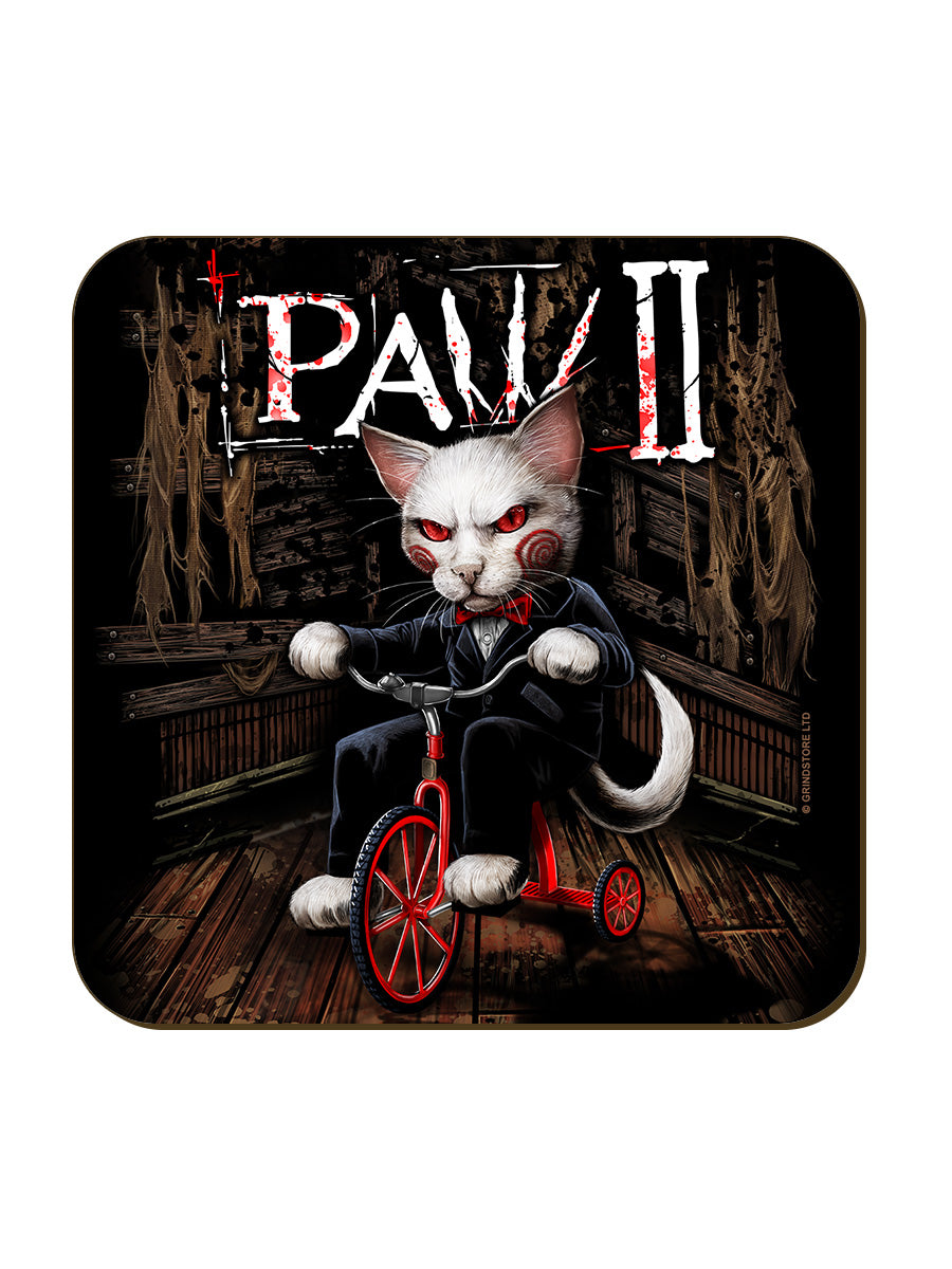 Horror Cats Paw 2 Coaster