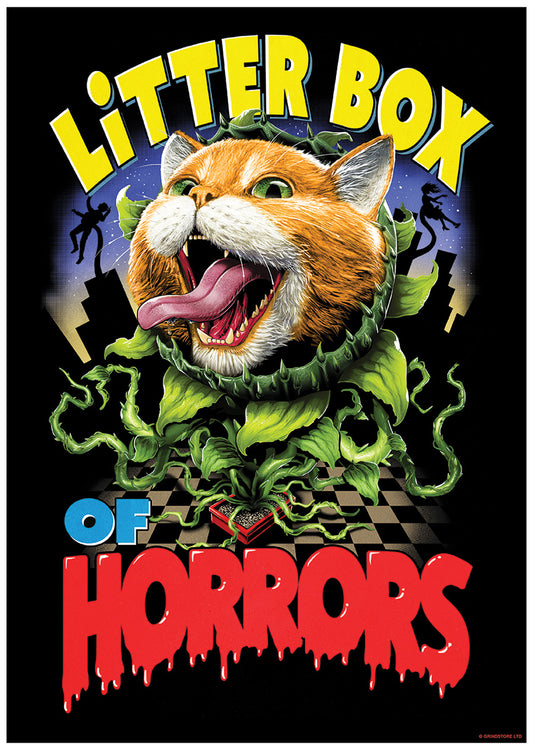 Horror Cats Litter Box of Horrors Mini Poster
