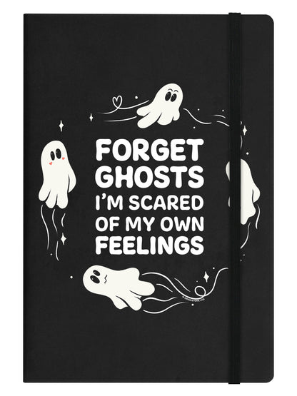 Forget Ghosts Black A5 Hard Cover Notebook