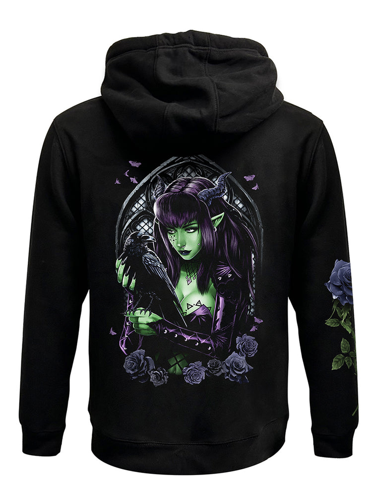 Requiem Collective Raven Black Zipped Hoodie