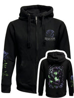 Requiem Collective Raven Black Zipped Hoodie
