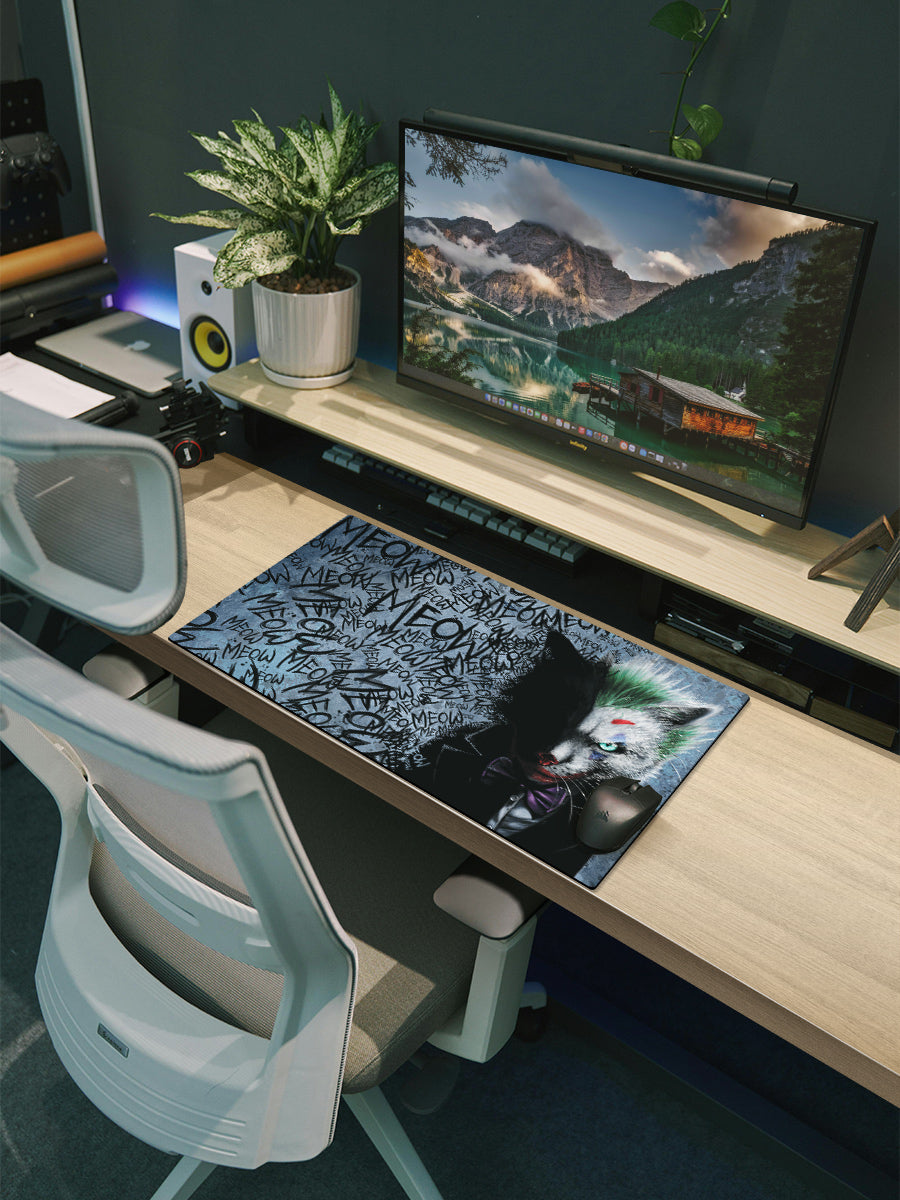 Horror Cats Meow Meow Meow! XL Mouse/Desk Mat