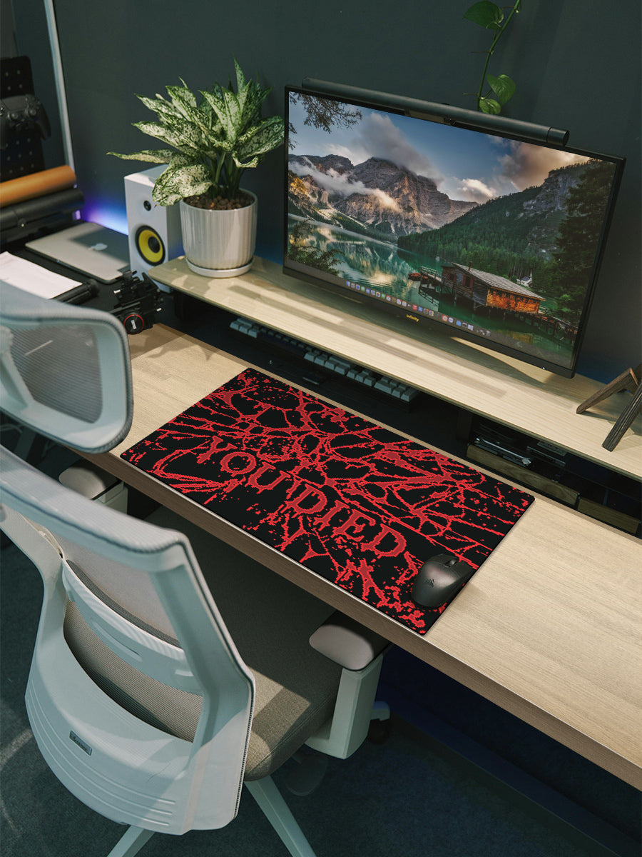 You Died Gaming XL Mouse/Desk Mat
