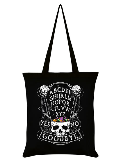 Pumpkin Ouija Black Tote Bag