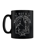Not A Morning Person Bat Black Mug