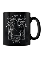 Not A Morning Person Bat Black Mug