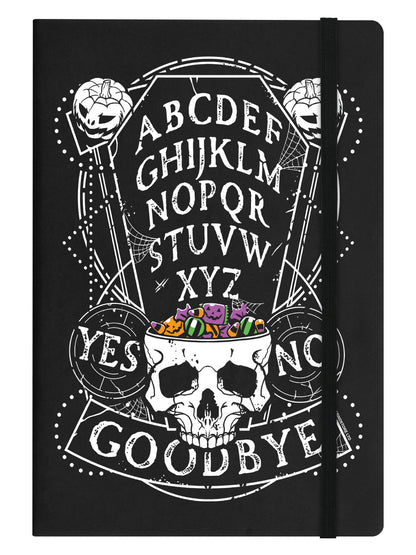 Pumpkin Ouija Black A5 Hard Cover Notebook