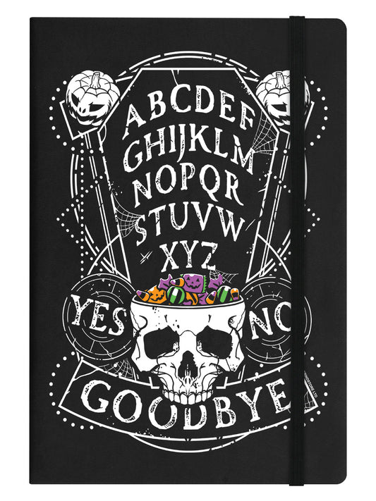 Pumpkin Ouija Black A5 Hard Cover Notebook