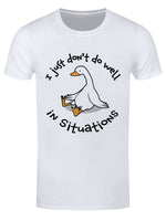 I Just Don't Do Well In Situations Men's White T-Shirt